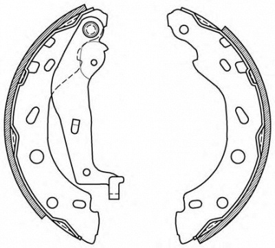 OPEN PARTS bsa200000 -  Комплект тормозных колодок